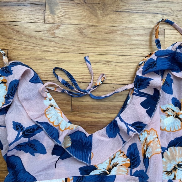 Floral Sleeveless Wrap Maxi Dress - Picture 12 of 14